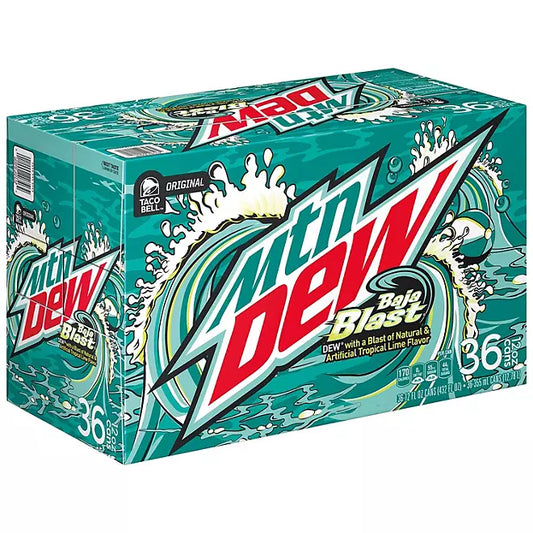 Mountain Dew Baja Blast, Pack of 36