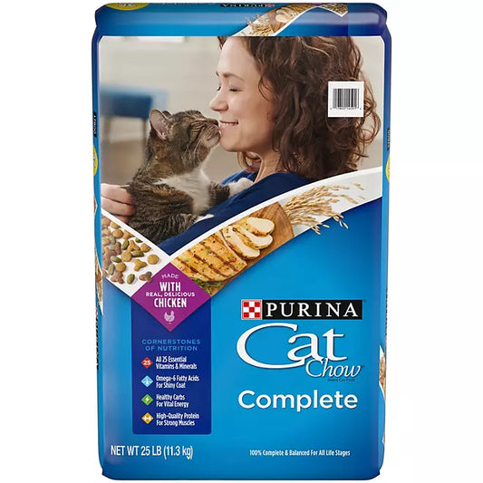 Purina Cat Chow Complete Dry Cat Food, 25 lb.