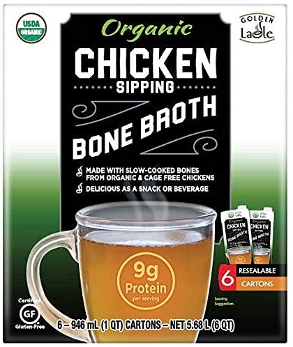 KS Organic Chicken Bone Broth, 6 Count