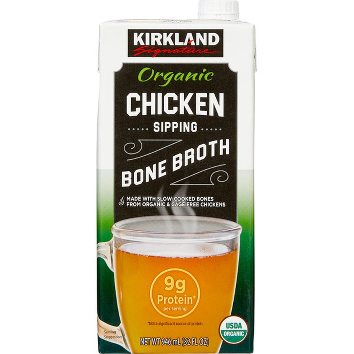 KS Organic Chicken Bone Broth, 6 Count