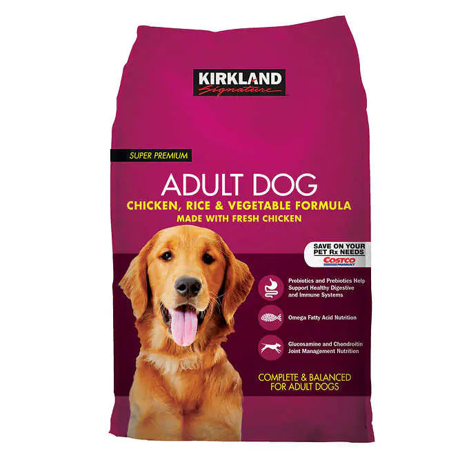 KS Adult Formula Chicken, Rice and Vegetable Dog Food, 40 lb.