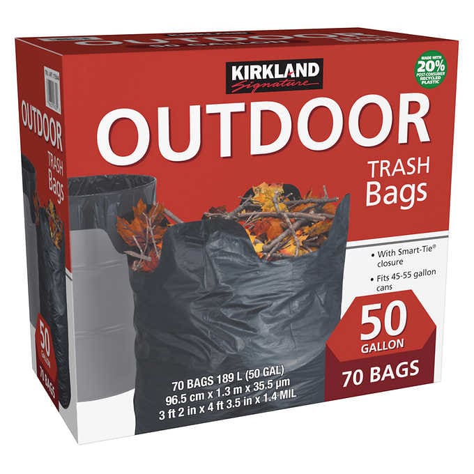 KS 50 Gallon Outdoor Trash Bag