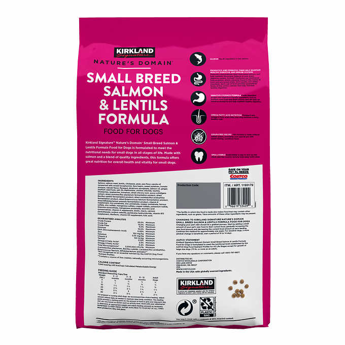 Nature's Domain Small Breed Salmon & Lentil, 20lb.