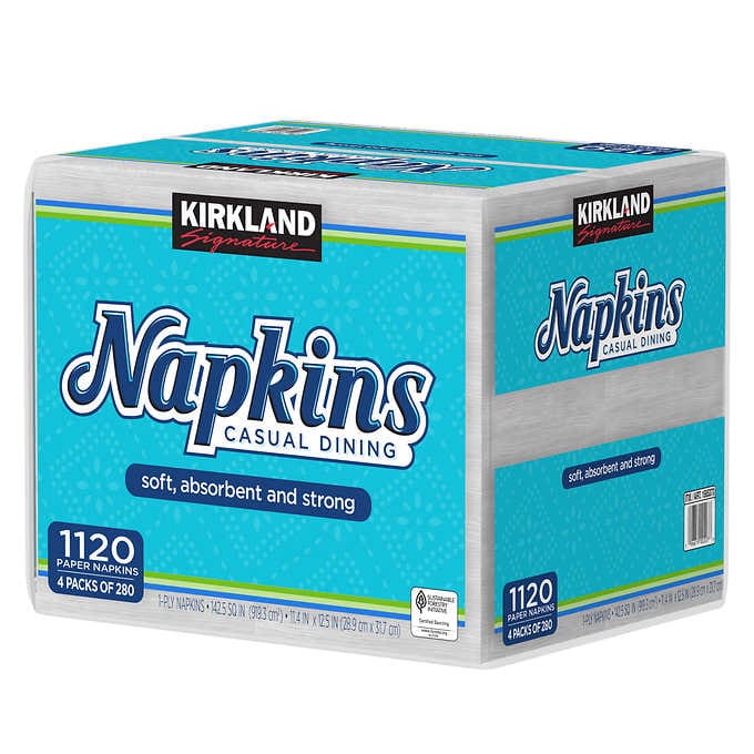 KS Casual Dining Napkins, 1-Ply, 280-count